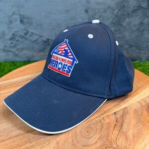 Hit Building Homes for Heroes Navy Blue Cotton Adjustable Baseball Cap Hat Adult